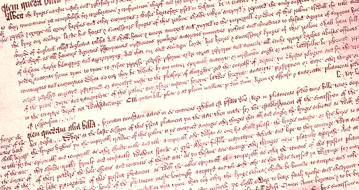 The Act of Supremacy, 1534