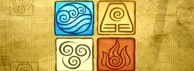 Water, wind, earth, fire