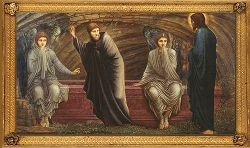 Resurrection - Sir Edward Coley BURNE-JONES 'The Morning of the Resurrection' 1886 oil on canvas, Tate Gallery