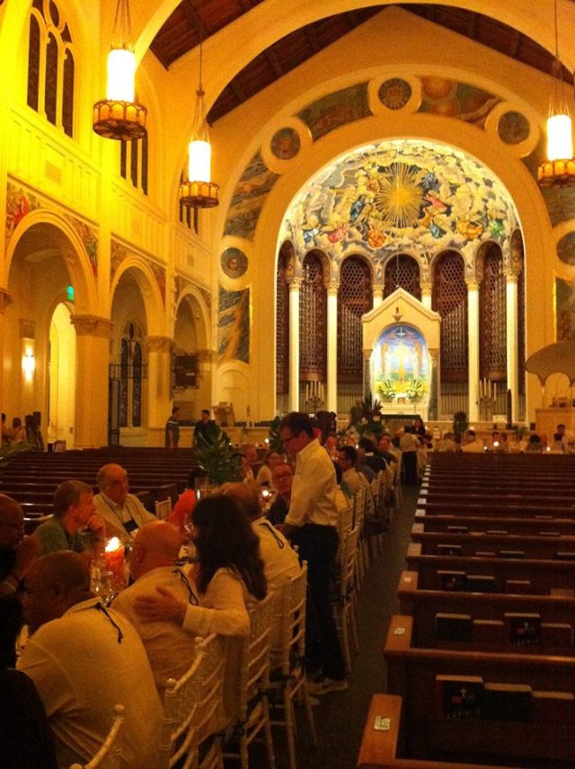 Dinner in Trinity Cathedral, Miami - North America Deans' Conference, May 2014