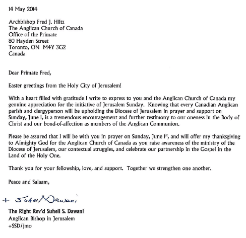 Letter from +Suheil to ++Fred